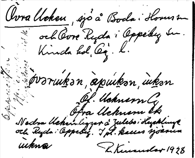 Bild på arkivkortet för arkivposten Övra Ueken