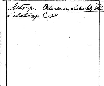 Bild på arkivkortet för arkivposten Altorp