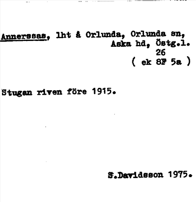 Bild på arkivkortet för arkivposten Annersaas