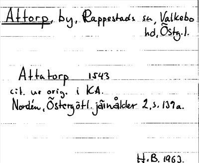 Bild på arkivkortet för arkivposten Attorp