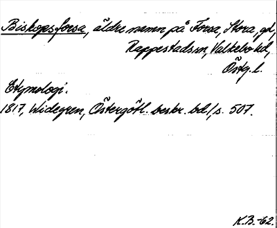 Bild på arkivkortet för arkivposten Biskopsforsa