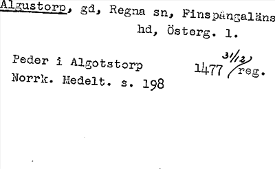 Bild på arkivkortet för arkivposten Algustorp