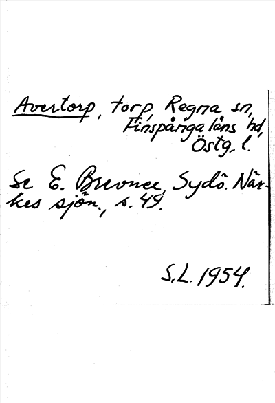 Bild på arkivkortet för arkivposten Avertorp