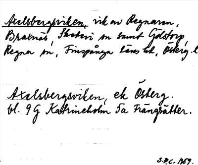 Bild på arkivkortet för arkivposten Axelsbergsviken