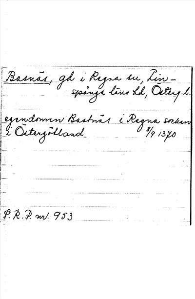 Bild på arkivkortet för arkivposten Basnäs