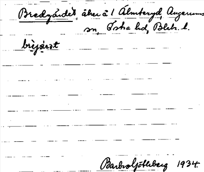 Bild på arkivkortet för arkivposten Bredgärdet