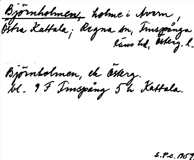 Bild på arkivkortet för arkivposten Björnholmen