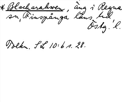 Bild på arkivkortet för arkivposten *Blacharahwen