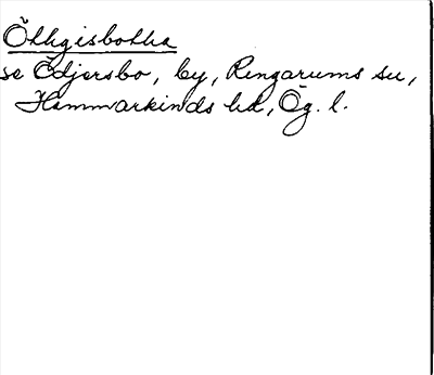 Bild på arkivkortet för arkivposten Öthgisbotha, se Ödjesbo