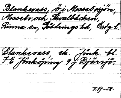 Bild på arkivkortet för arkivposten Blankevass