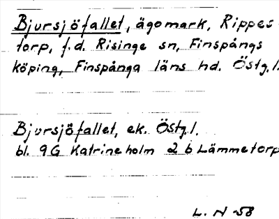 Bild på arkivkortet för arkivposten Bjursjöfallet
