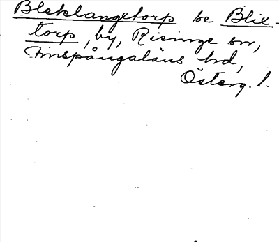 Bild på arkivkortet för arkivposten Bleklangxtorp, se Blixtorp