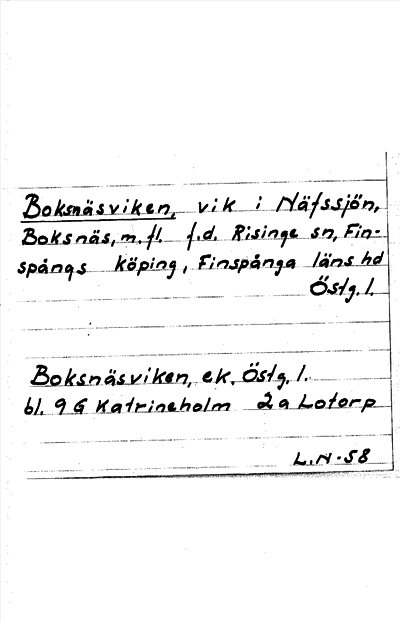 Bild på arkivkortet för arkivposten Boknäsviken