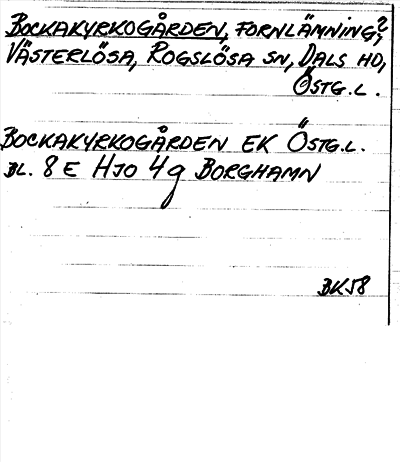 Bild på arkivkortet för arkivposten Bockakyrkogården