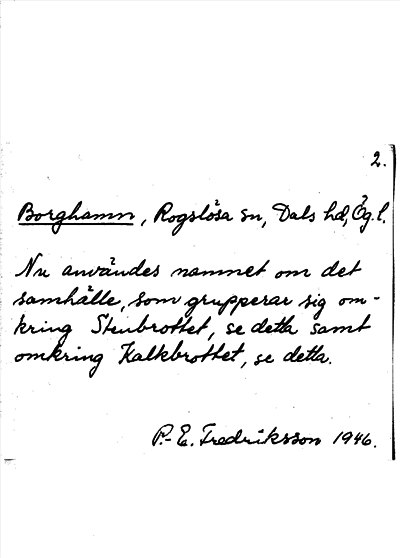 Bild på arkivkortet för arkivposten Borghamn