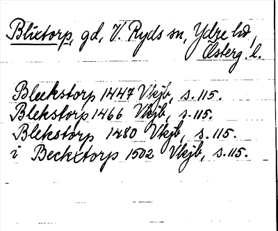 Bild på arkivkortet för arkivposten Blixtorp