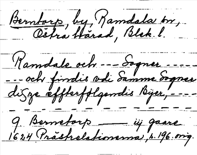 Bild på arkivkortet för arkivposten Berntorp