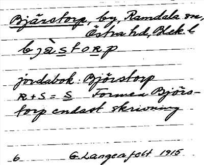 Bild på arkivkortet för arkivposten Bjärstorp