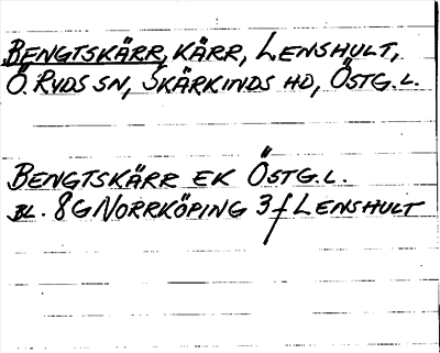 Bild på arkivkortet för arkivposten Bengtskärr