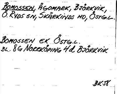 Bild på arkivkortet för arkivposten Bomossen