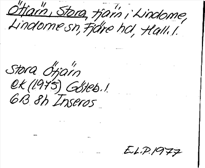 Bild på arkivkortet för arkivposten Ötjärn, Stora