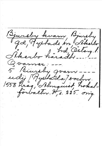 Bild på arkivkortet för arkivposten Bjursby kvarn