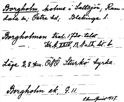 Bild på arkivkortet för arkivposten Borgholm