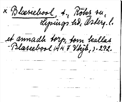 Bild på arkivkortet för arkivposten *Blæseebool