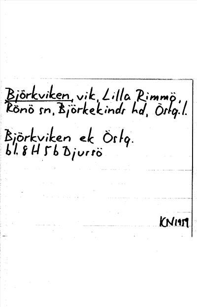 Bild på arkivkortet för arkivposten Björkviken