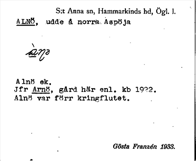 Bild på arkivkortet för arkivposten Alnö