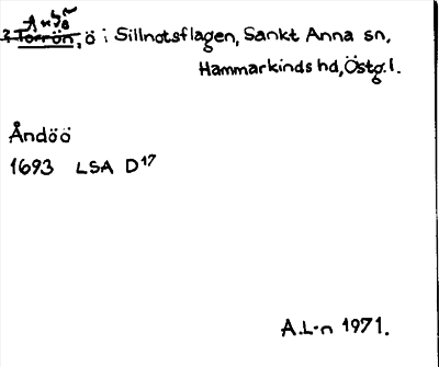 Bild på arkivkortet för arkivposten Andö