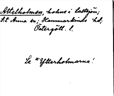 Bild på arkivkortet för arkivposten Attelholmen