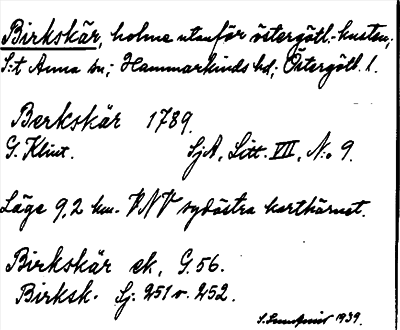 Bild på arkivkortet för arkivposten Birkskär