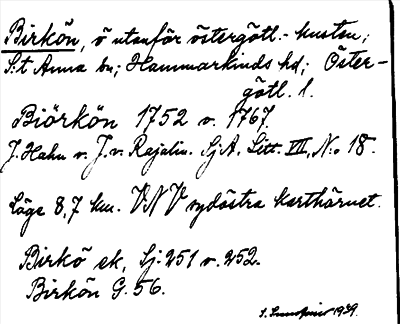 Bild på arkivkortet för arkivposten Birkön
