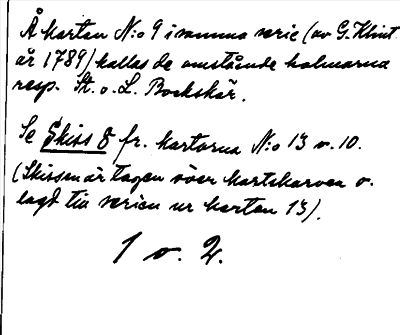 Bild på baksidan av arkivkortet för arkivposten Bockskären