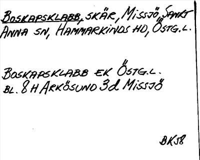 Bild på arkivkortet för arkivposten Boskapsklabb