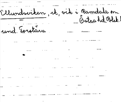 Bild på arkivkortet för arkivposten Ellundsviken