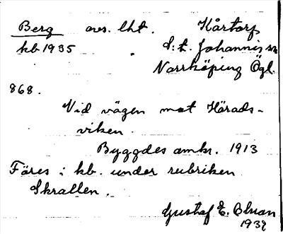 Bild på arkivkortet för arkivposten Berg