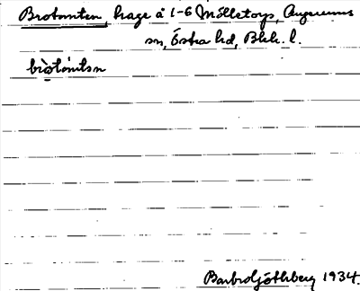 Bild på arkivkortet för arkivposten Brotomten
