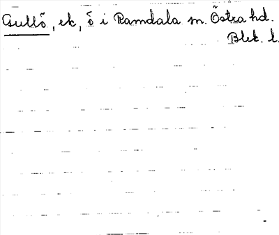 Bild på arkivkortet för arkivposten Gullö
