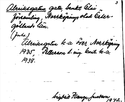 Bild på arkivkortet för arkivposten Alreiksgatan