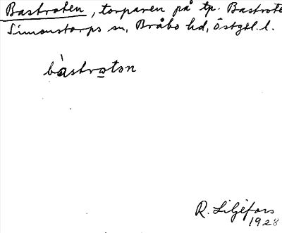 Bild på arkivkortet för arkivposten Bastraten