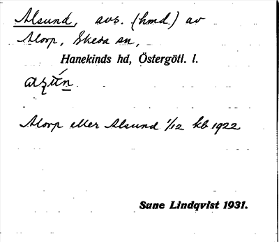 Bild på arkivkortet för arkivposten Alsund