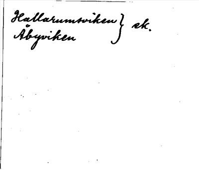Bild på baksidan av arkivkortet för arkivposten *Hammarbyviken