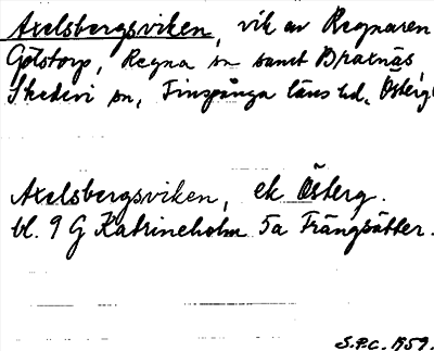 Bild på arkivkortet för arkivposten Axelsbergsviken