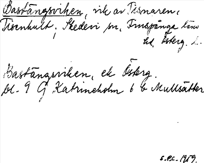 Bild på arkivkortet för arkivposten Bastängsviken