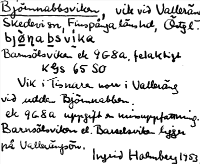 Bild på arkivkortet för arkivposten Björnnabbsviken