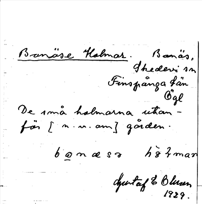 Bild på arkivkortet för arkivposten Bonäse Holmar