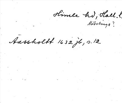 Bild på arkivkortet för arkivposten »Aassholtt»
