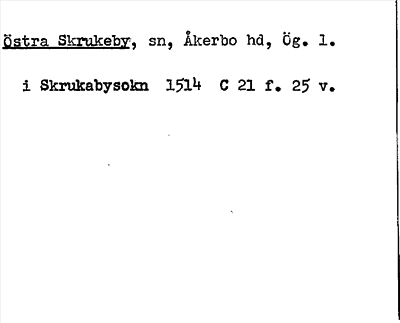 Bild på arkivkortet för arkivposten Östra Skrukeby